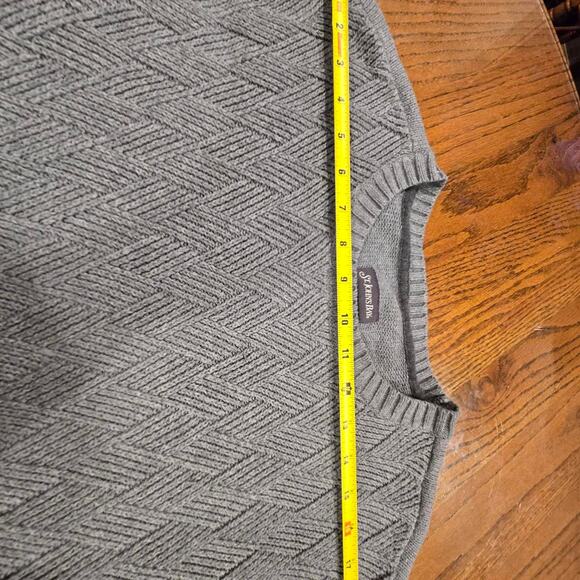 St. Johns Bay Grey Sweater Mens Large - Picture 6 of 7